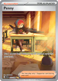 Penny card (Scarlet & Violet Base 252) with Eevee in the artwork