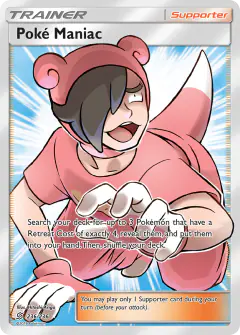 Poké Maniac card (Unified Minds 236) with Slowpoke in the artwork
