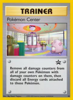 Pokémon Center card (Wizards Black Star Promos 40) with Chansey in the artwork