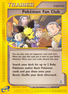 Pokémon Fan Club card (Aquapolis 130) with Machoke in the artwork