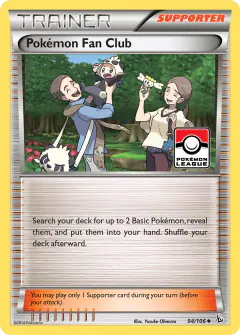 Pokémon Fan Club card (Flashfire 94) with Skitty in the artwork