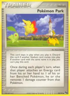 Pokémon Park card (POP Series 2 10) with Chikorita in the artwork