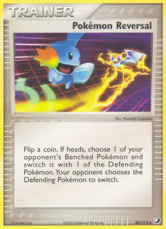 Pokémon Reversal card (Unseen Forces 88) with Mudkip in the artwork