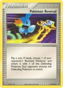Pokémon Reversal card (FireRed & LeafGreen 97) with Mudkip in the artwork