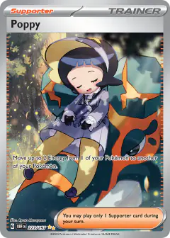 Poppy card (Obsidian Flames 227) with Copperajah in the artwork