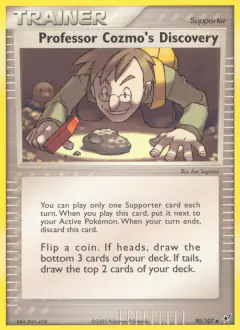 Professor Cozmo's Discovery card (Deoxys 90) with Diglett in the artwork