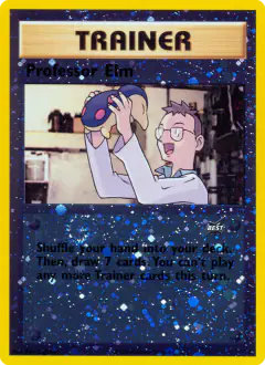 Professor Elm card (Best of Game 3) with Cyndaquil in the artwork