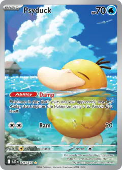 Psyduck card (Ascended Heroes 226) with Wingull in the artwork