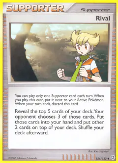 Rival card (Secret Wonders 124) with Barry in the artwork