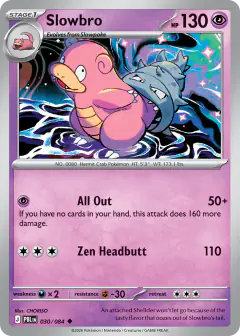Slowbro card (Pitch Black 30) with Mega Darkrai in the artwork