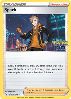 Spark card (Pokémon GO 70) with Zapdos in the artwork