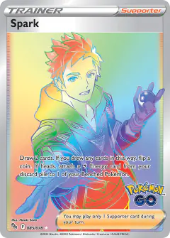 Spark card (Pokémon GO 85) with Zapdos in the artwork