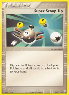 Super Scoop Up card (Delta Species 100) with Magnemite in the artwork