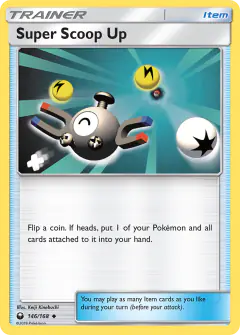 Super Scoop Up card (Celestial Storm 146) with Magnemite in the artwork