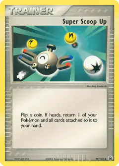 Super Scoop Up card (FireRed & LeafGreen 99) with Magnemite in the artwork