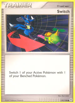 Switch card (Diamond & Pearl Base 119) with Turtwig in the artwork