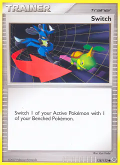 Switch card (Secret Wonders 128) with Turtwig in the artwork