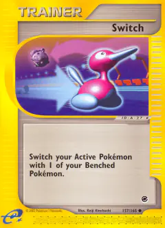 Switch card (Expedition Base Set 157) with Weezing in the artwork