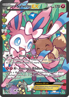 Sylveon-EX card (Generations RC32) with Eevee in the artwork