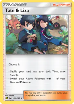Tate & Liza card (Celestial Storm 148a) with Solrock in the artwork