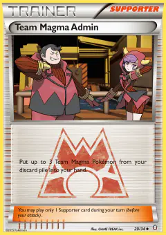 Team Magma Admin card (Double Crisis 29) with Courtney in the artwork