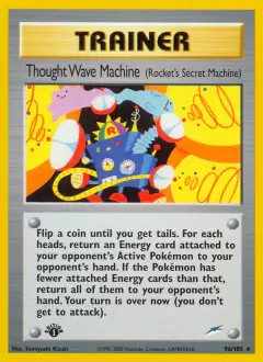 Thought Wave Machine card (Neo Destiny 96) with Wobbuffet in the artwork