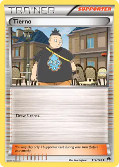 Tierno card (BREAKpoint 112) with Vanillite in the artwork