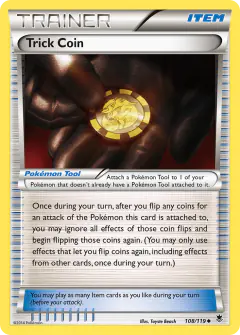 Trick Coin card (Phantom Forces 108) with Zoroark in the artwork