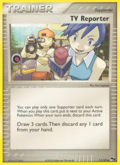 TV Reporter card (POP Series 2 11) with Loudred in the artwork