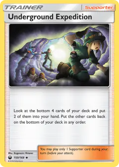 Underground Expedition card (Celestial Storm 150) with Diglett in the artwork