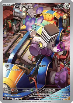 Varoom card (Obsidian Flames 206) with Goomy in the artwork