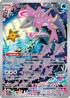 Veluza card (Paradox Rift 192) with Staryu in the artwork
