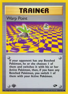 Warp Point card (Gym Challenge 126) with Oddish in the artwork