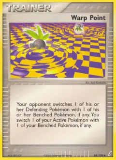 Warp Point card (Crystal Guardians 84) with Oddish in the artwork