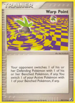Warp Point card (Unseen Forces 93) with Oddish in the artwork
