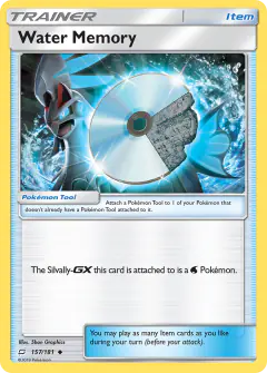 Water Memory card (Team Up 157) with Silvally in the artwork