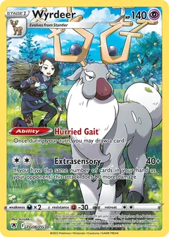 Wyrdeer card (Astral Radiance Trainer Gallery TG06) with Mai in the artwork